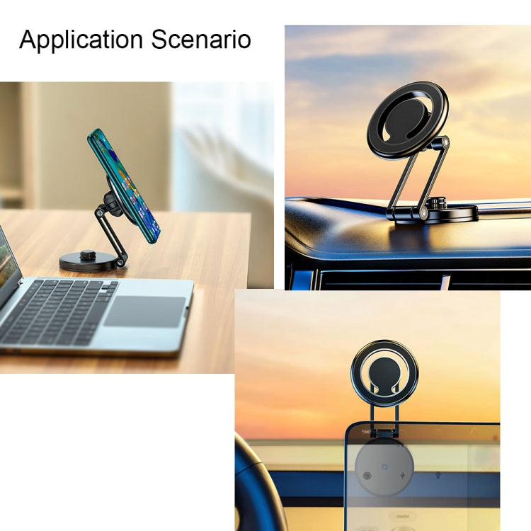 Supporto magnetico telescopico pieghevole per auto
