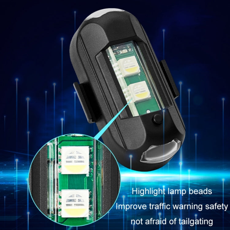 Luce avvertimento moto wireless con vibrazione e ricarica USB