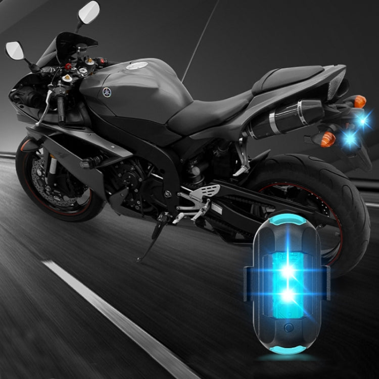 Luce avvertimento moto wireless con vibrazione e ricarica USB