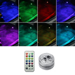 Luce LED wireless colorata per auto con telecomando