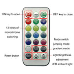 Luce LED wireless colorata per auto con telecomando