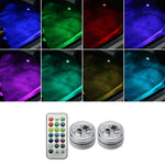 Luce LED wireless colorata per auto con telecomando