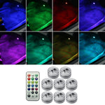Luce LED wireless colorata per auto con telecomando