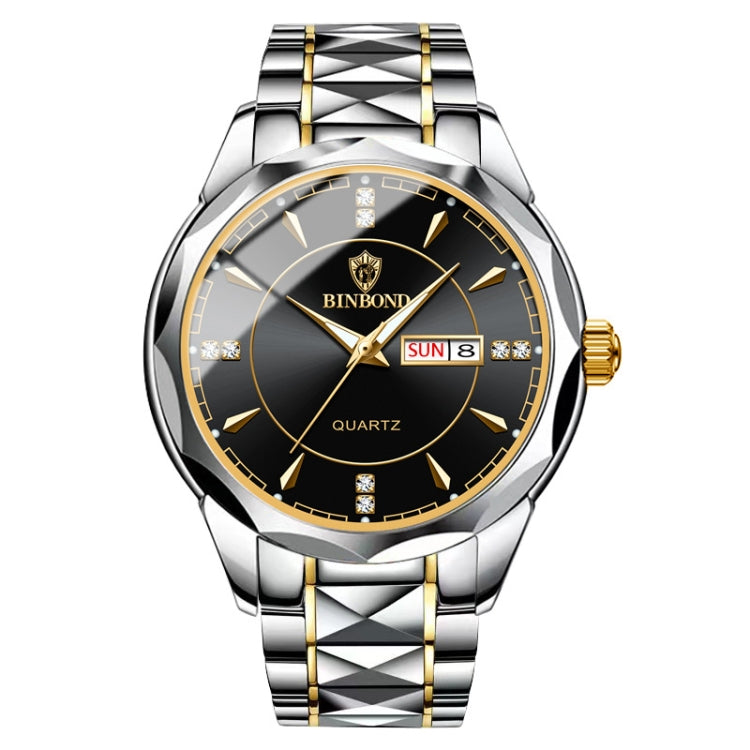 BINBONG B5552 Orologio al quarzo luminoso con calendario