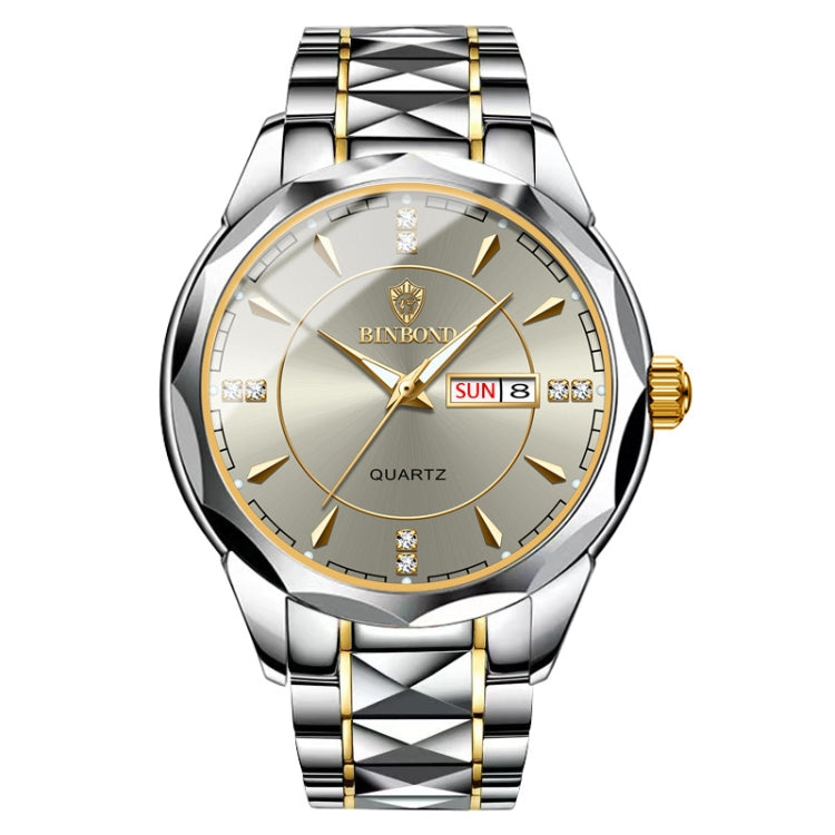 BINBONG B5552 Orologio al quarzo luminoso con calendario