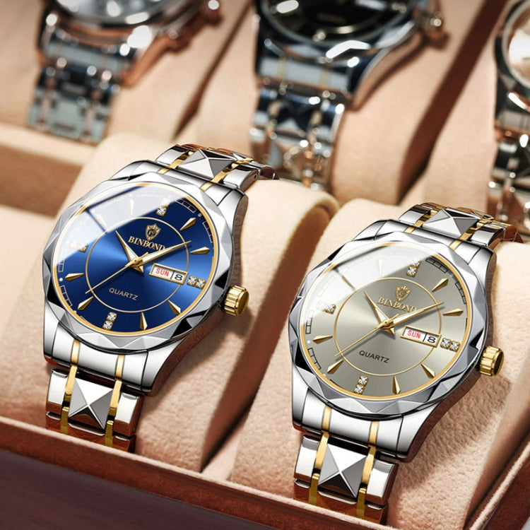 BINBONG B5552 Orologio al quarzo luminoso con calendario