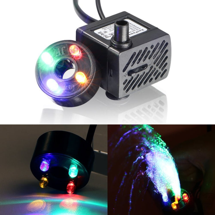 Pompa sommersa acquario 3W con luce LED colorata