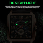 Orologio da uomo al quarzo luminoso impermeabile 44mm