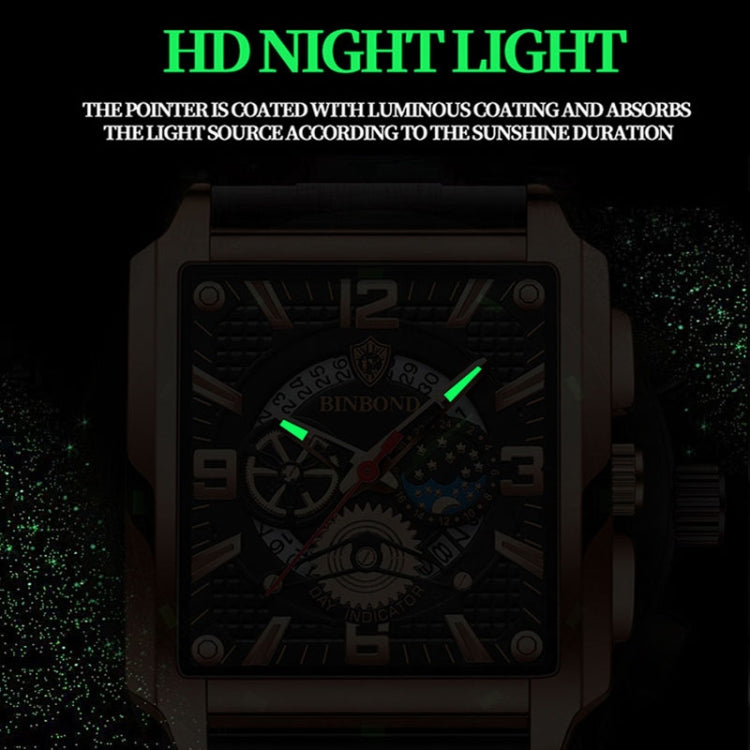 Orologio da uomo al quarzo luminoso impermeabile 44mm
