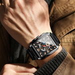 Orologio da uomo al quarzo luminoso impermeabile 44mm