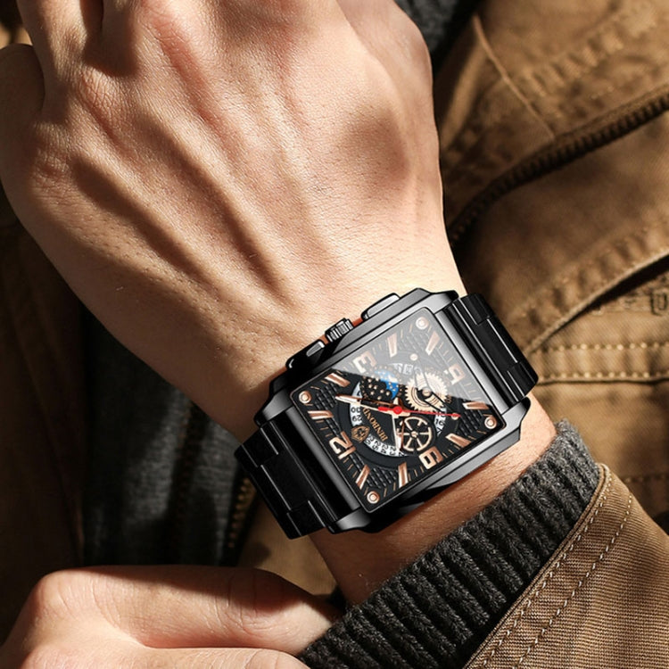 Orologio da uomo al quarzo luminoso impermeabile 44mm