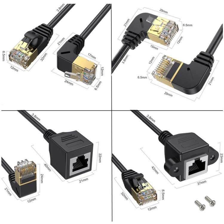 Cavo prolunga rete Cat 8 RJ45 maschio-femmina 0,3-1,5m