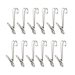 Clip in acciaio inox per asciugare vestiti 12 pezzi
