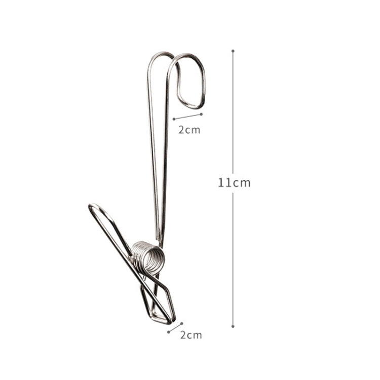 Clip in acciaio inox per asciugare vestiti 12 pezzi