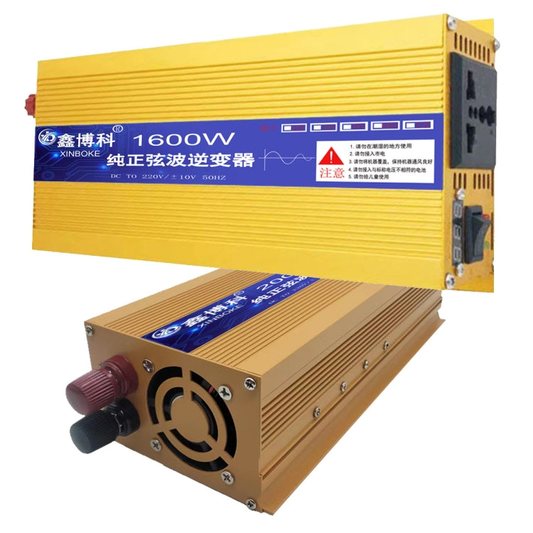 Inverter onda sinusoidale pura 1600W per auto 12V-60V