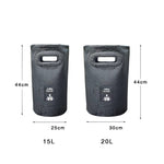 Secchio pieghevole da esterno in PVC 15L e 20L