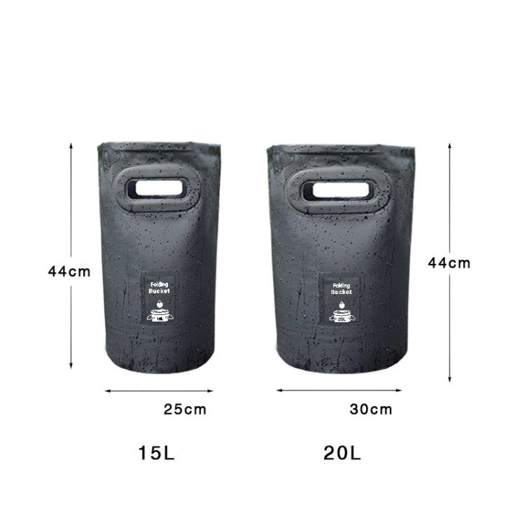 Secchio pieghevole da esterno in PVC 15L e 20L