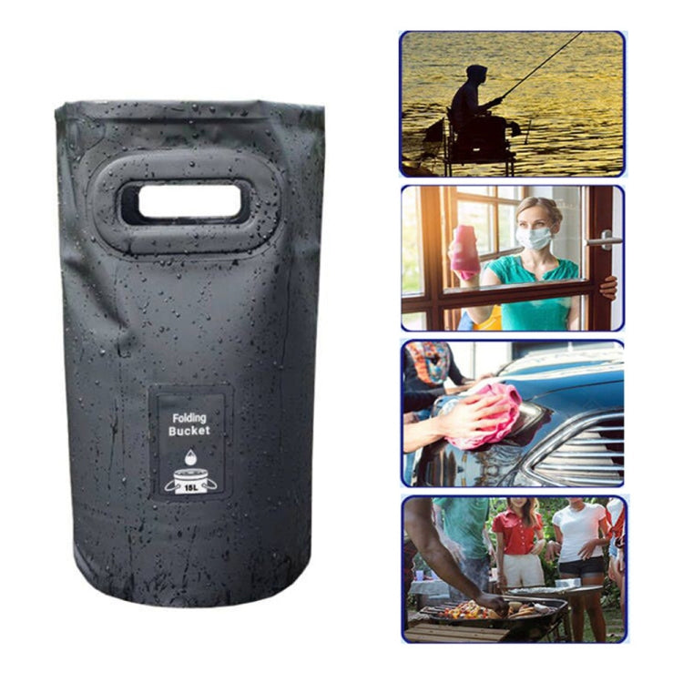 Secchio pieghevole da esterno in PVC 15L e 20L