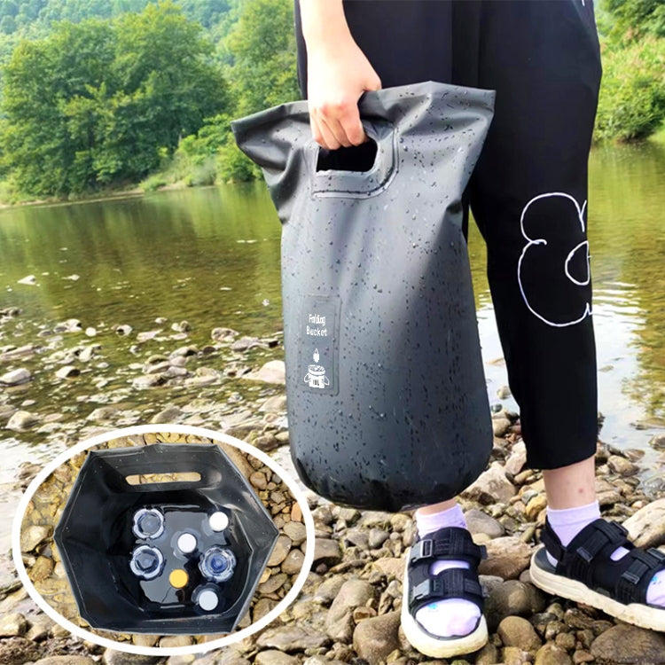 Secchio pieghevole da esterno in PVC 15L e 20L