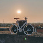 Orologio decorativo a forma di bicicletta retrò 22cm