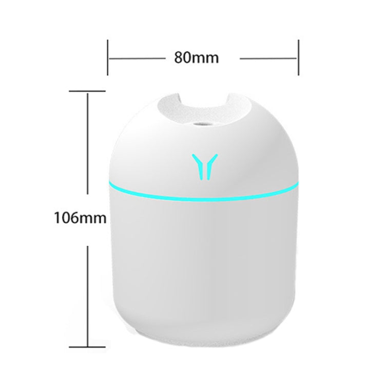 Umidificatore auto USB con luce notturna colorata 250ml