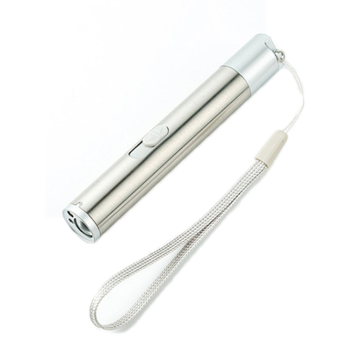 Torcia ricaricabile USB 3 in 1 con penna laser e rilevatore valut