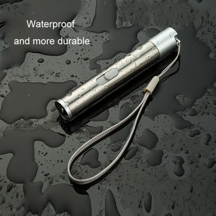 Torcia ricaricabile USB 3 in 1 con penna laser e rilevatore valut