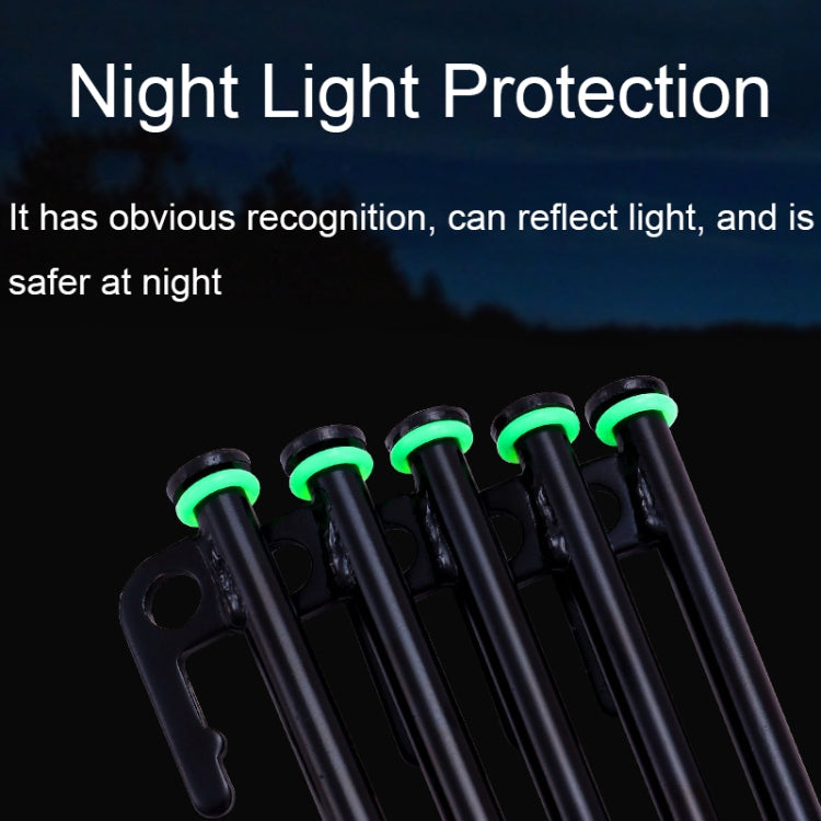 Anello riflettente in silicone luminoso per campeggio