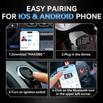 KONNWEI Strumento di diagnostica OBD2 per sistemi completi dell'auto, lettore di codici, MAXOBD PRO Gray, MAXOBD PRO Green, MAXOBD PRO Red, MAXOBD PRO Blue