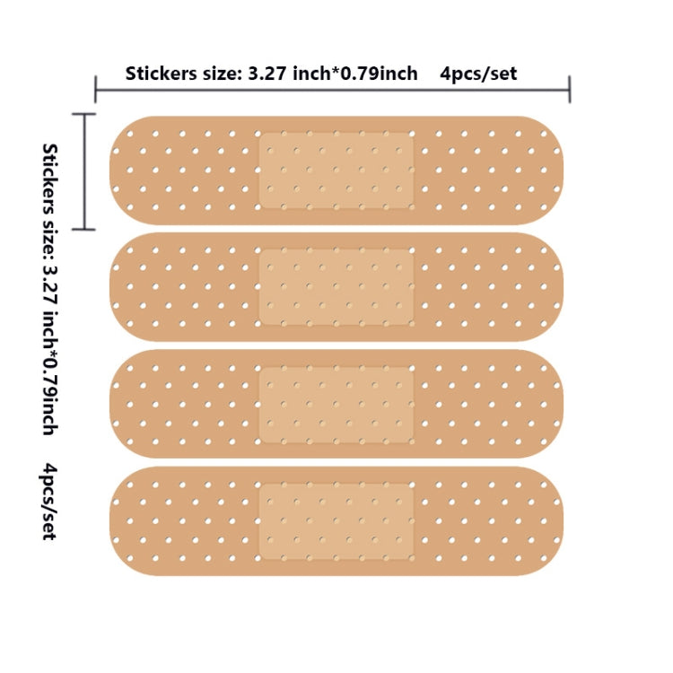 Set 5 adesivi in PVC per riparazione graffi auto e laptop