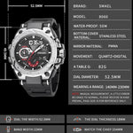 SMAEL 8060 Orologio sportivo uomo impermeabile 50m