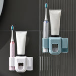 Porta spazzolino elettrico con spremi dentifricio automatico