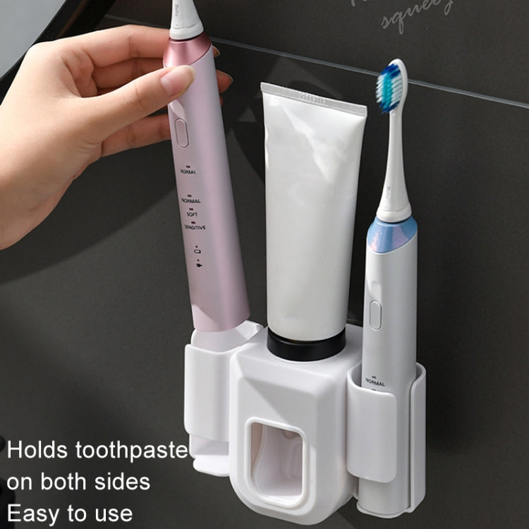 Porta spazzolino elettrico con spremi dentifricio automatico
