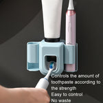 Porta spazzolino elettrico con spremi dentifricio automatico