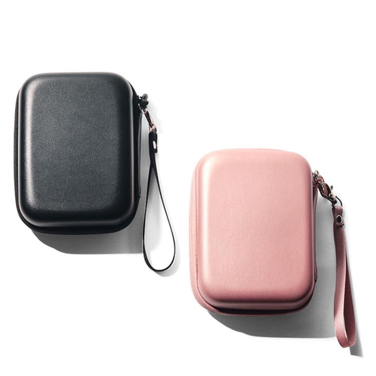 Per FUJIFILM Instax Mini EVO Link LiPlay Borsa per fotocamera in pelle PU con cinturino da polso, Black, Pink, Phantom Purple, Phantom Silver