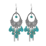 Orecchini turchese stile etnico vintage donna