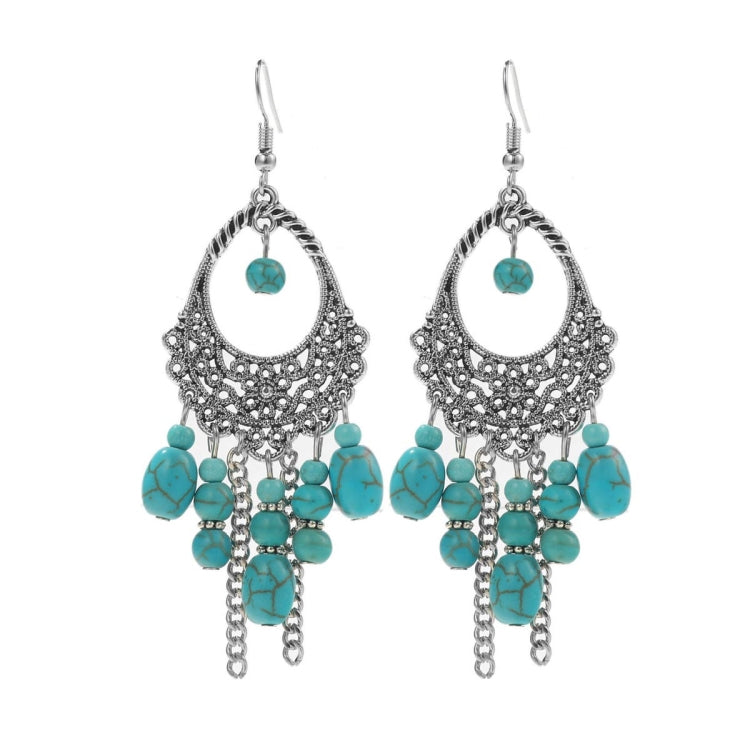 Orecchini turchese stile etnico vintage donna