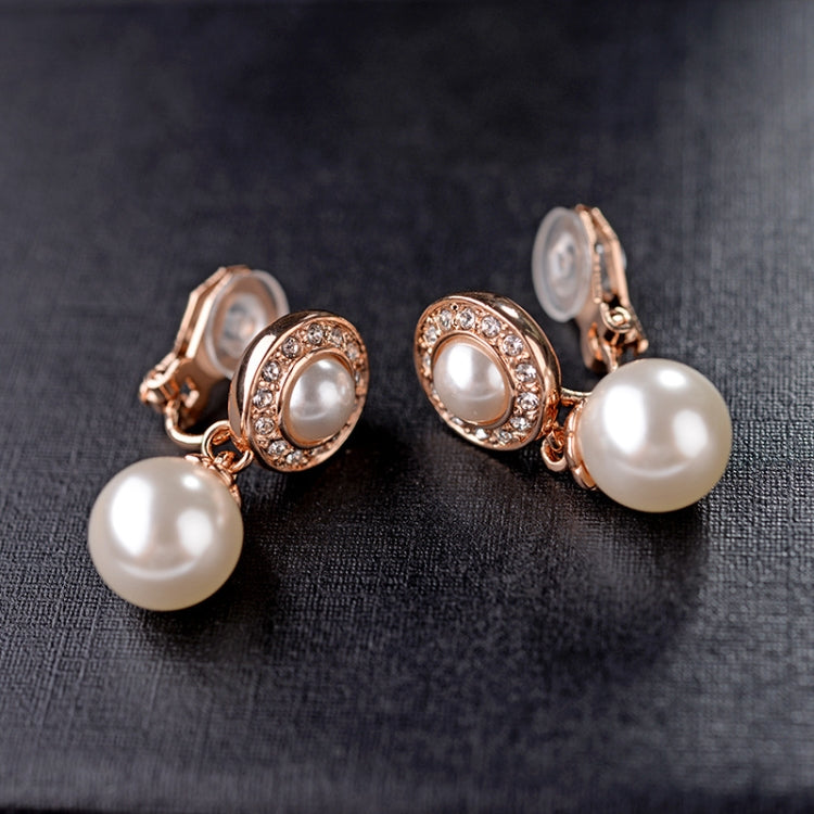 Orecchini barocchi perla clip senza piercing donna