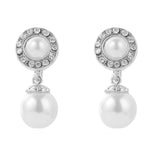 Orecchini barocchi perla clip senza piercing donna