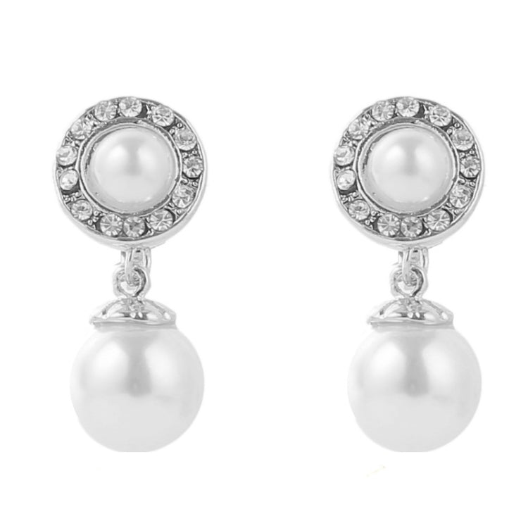 Orecchini barocchi perla clip senza piercing donna