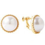 Orecchini barocchi perla clip senza piercing donna