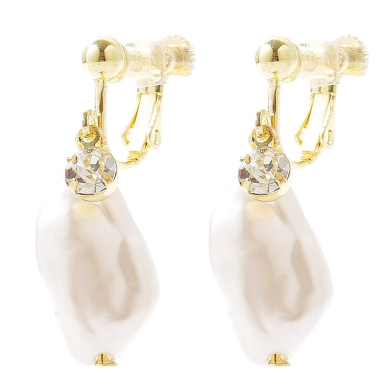Orecchini barocchi perla clip senza piercing donna