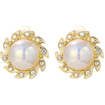 Orecchini barocchi perla clip senza piercing donna