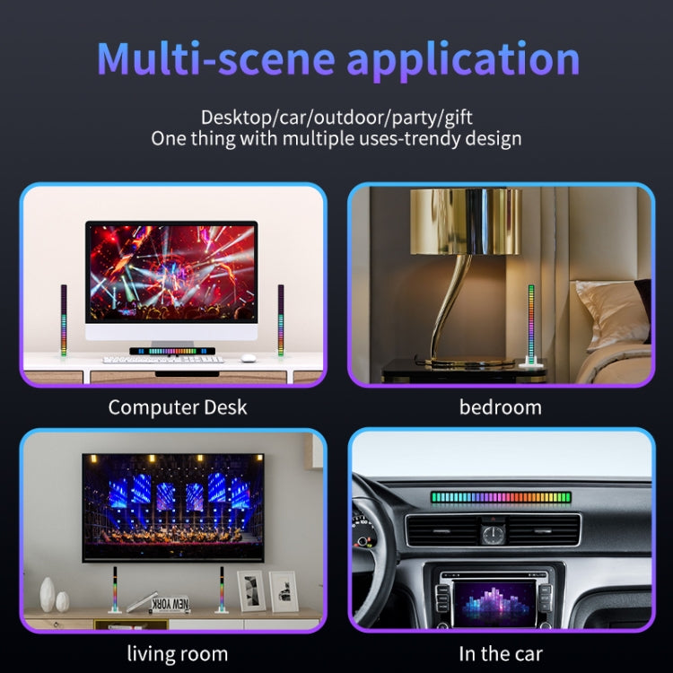 Luci LED RGB a risposta ritmica con controllo audio
