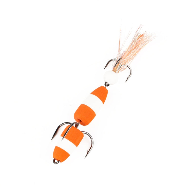 Amo da pesca con schiuma e tre ganci di ancoraggio