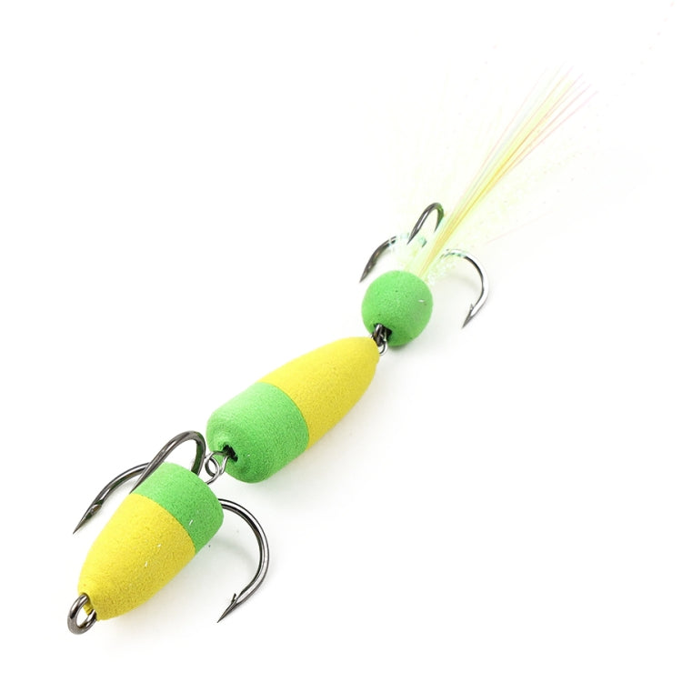 Amo da pesca con schiuma e tre ganci di ancoraggio