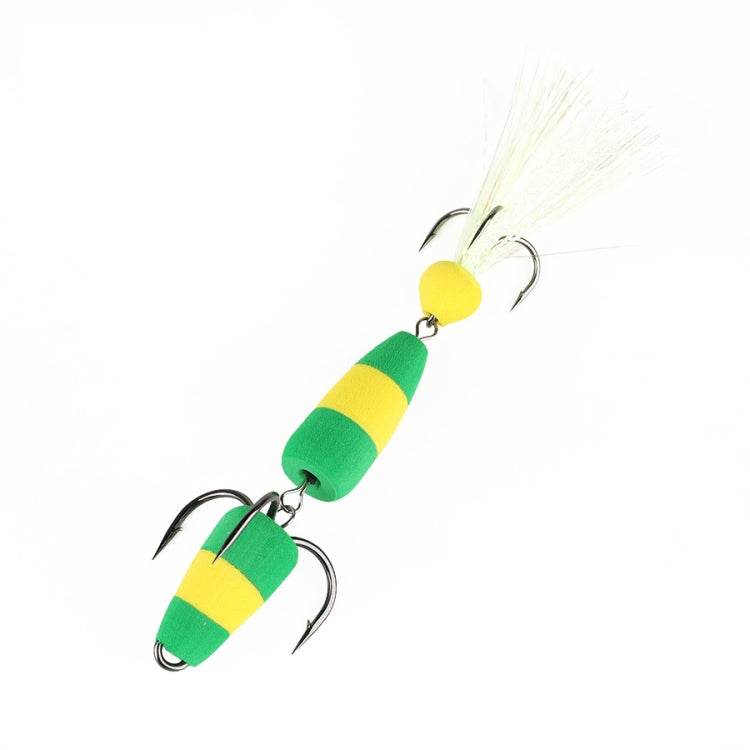 Amo da pesca con schiuma e tre ganci di ancoraggio