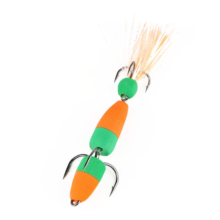 Amo da pesca con schiuma e tre ganci di ancoraggio