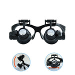Lente d'ingrandimento binoculare LED 10X/20X - immagine 2