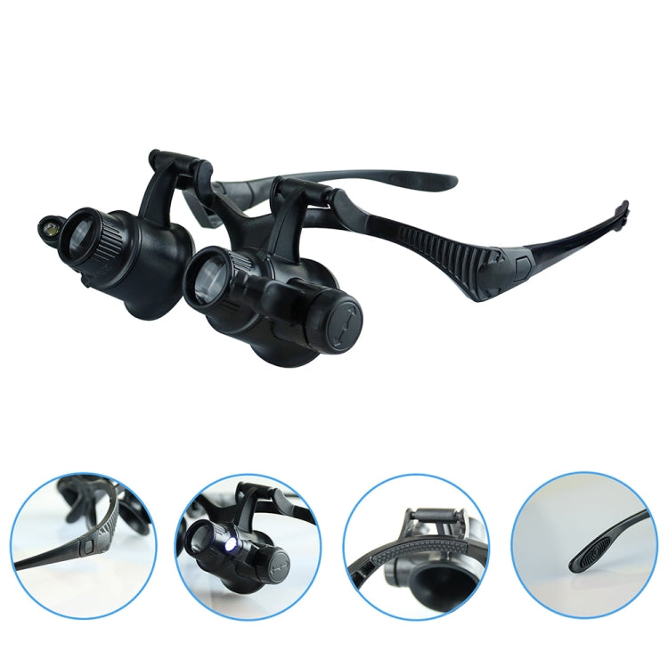 Lente d'ingrandimento binoculare LED 10X/20X - immagine 3